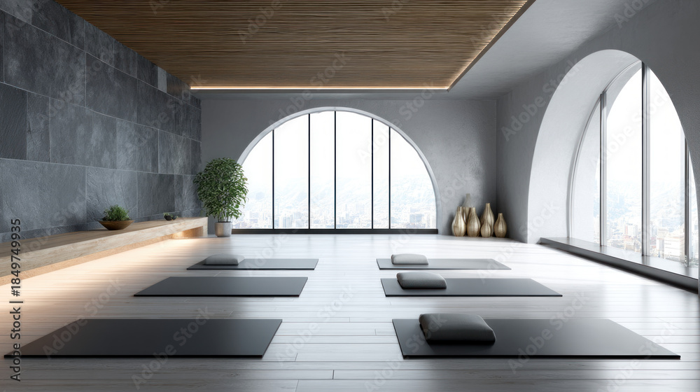 Obraz premium Equipment and exercise machines in the fitness center modern gym for sports, fitness and yoga. Healthy lifestyle, life on sports, maintaining a figure in a slim body