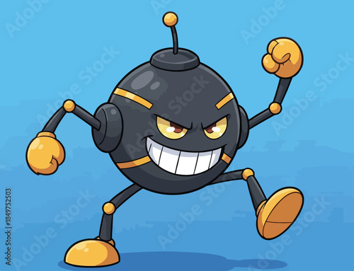 Black One-Eyed Rockstar Monster Singer