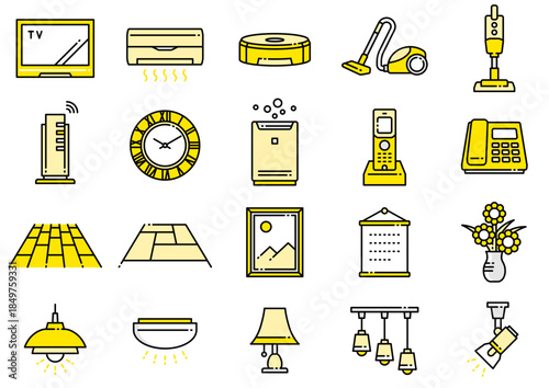 リビングアイコン03　Living Room Icons