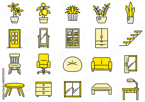リビングアイコン06　Living Room Icons