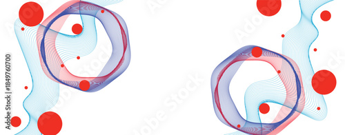 abstract digital art with dynamic curves line. Abstract wireframe background. Modern science art elements. composition with wireframe art elements Vector science elements. 
