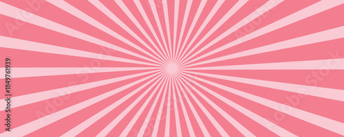 Candy color sunburst background. Abstract pink cream sunbeams design wallpaper. Colorful spinning lines for template, banner, poster, flyer.eps.10