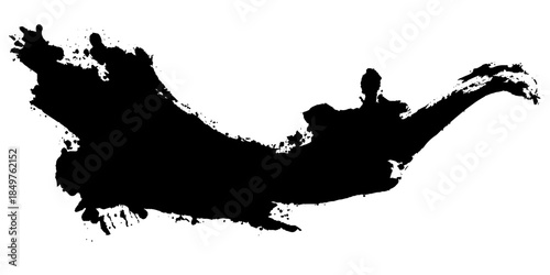 Vector grunge brush strokes texture rough black scratches for wallpaper, grunge texture background and artistic illustration, Brush stroke paint boxes on white background, Dry border in Black