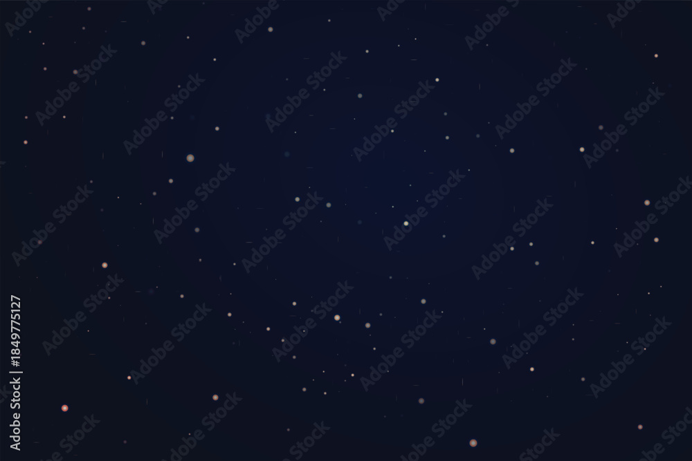Fototapeta premium Dark night sky with scattered small stars a minimalist background for celestial themes space exploration or abstract design EPS vector