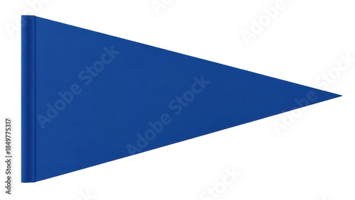Fotografia Isolated Blue Pennant Flag Streamer