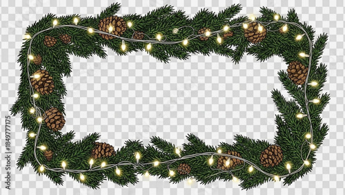 Snowy night scene with red house, wooden fence, and evergreen trees under full moonlight in winter landscape