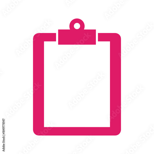 Clipboard icon with blank space for notes or data entry