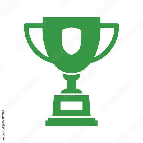Green trophy icon symbolizing achievement