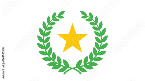 A blue ribbon with a checkmark icon symbolizing approval and validation on a white background from a straightforward viewpoint.