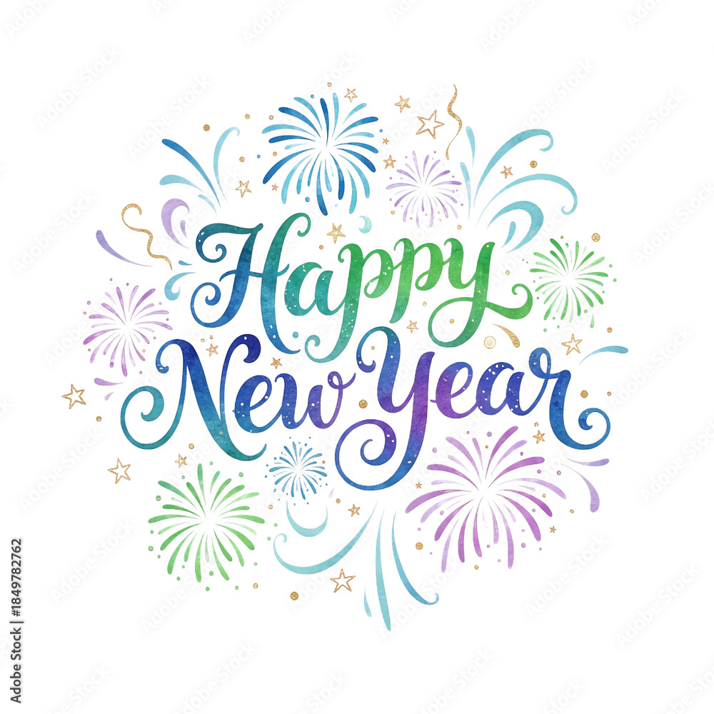 Obraz premium Festive New Year Celebration