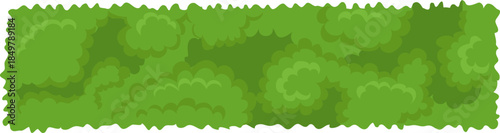 Green hedge top view illustration seamless background