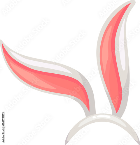 Rabbit ears headband depicting Easter holiday celebration costume