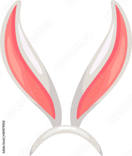 White bunny ears headband for Easter holiday costume
