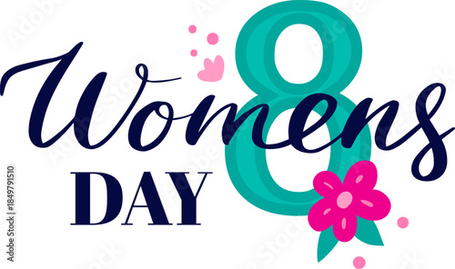 International Women's Day eight with floral design