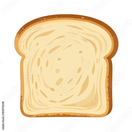 Slice of bread with creamy spread on top