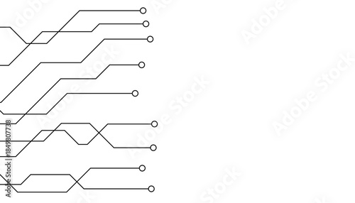 Abstract futuristic circuit board Illustration, Circuit board with various technology elements. Circuit board pattern for technology background. Vector illustration