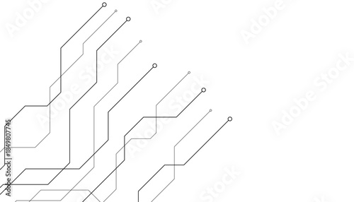 Abstract futuristic circuit board Illustration, Circuit board with various technology elements. Circuit board pattern for technology background. Vector illustration