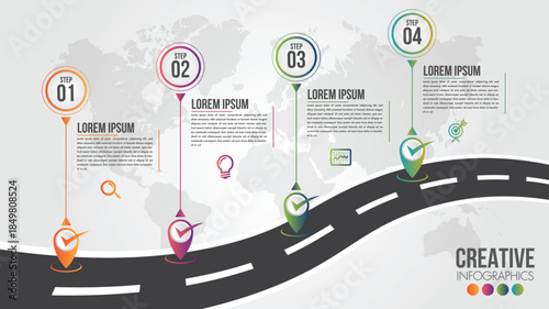 Creative infographics roadmap