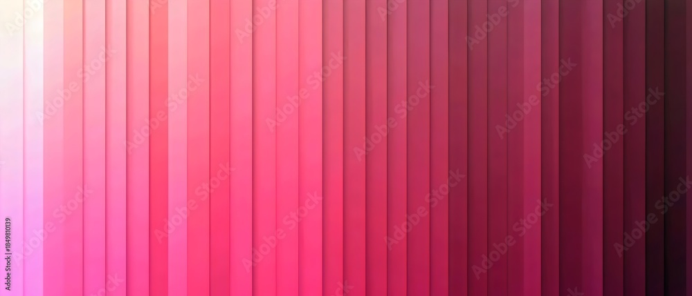 Obraz premium A striking abstract background featuring vertical stripes in a gradient of soft pink to deep magenta, creating a soothing yet vibrant visual effect.