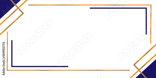 Thin golden frame set. Gold geometric border collection in art deco style. Thin linear shining rectangular shape bundle. Brass glowing shiny