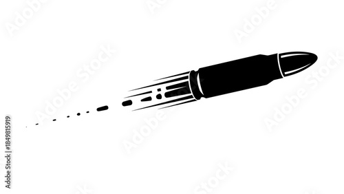 Black Fountain Pen with Ink Droplets.