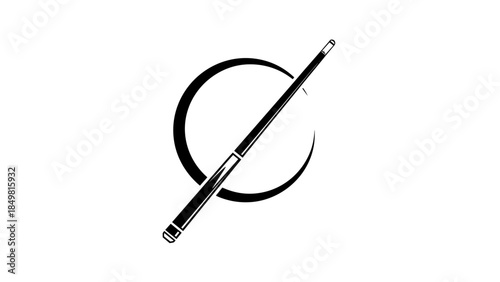 Black Flute Musical Instrument Closeup.