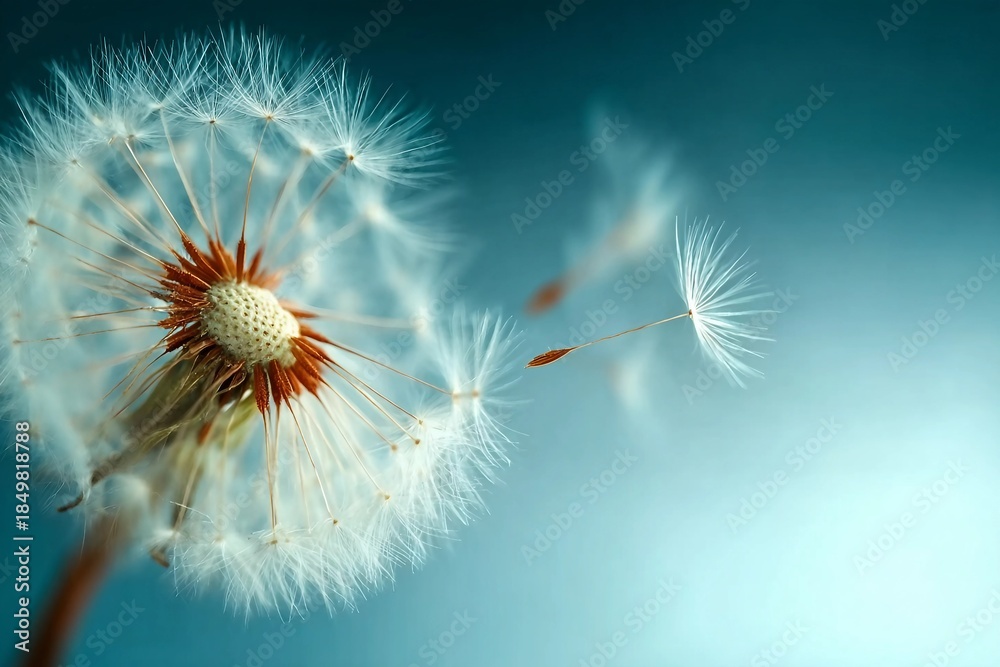 Fototapeta premium Closeup of dandelion on natural background