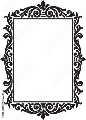 gold frame with clipping path