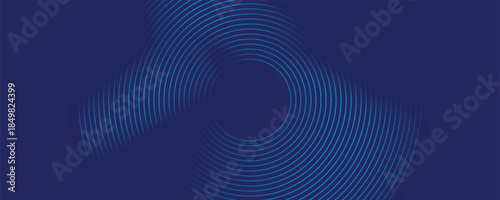 Bright blue dynamic abstract vector background with diagonal lines. 3d cover of business presentation banner for sale event night party. Fast moving soft circle wave line stripe decoration