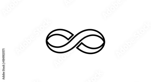 Minimalist Infinity Symbol Design Representing Endless Possibilities and Connections