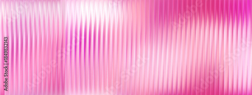Y2k fractal glass background with a pink ribbed gradient effect and pattern. This trendy texture has distortion, light, and prism effects for cosmetic or 3d art. Soft translucent neon panels.