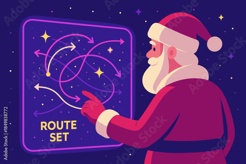 Santa's Cosmic Dashboard.
