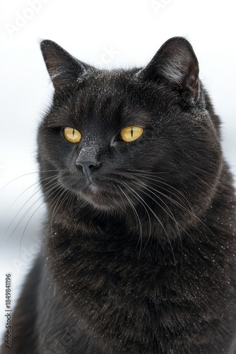 Elegant Havana Brown Shorthair Feline Showcasing Its Beauty Indoors and Outdoors in Portrait