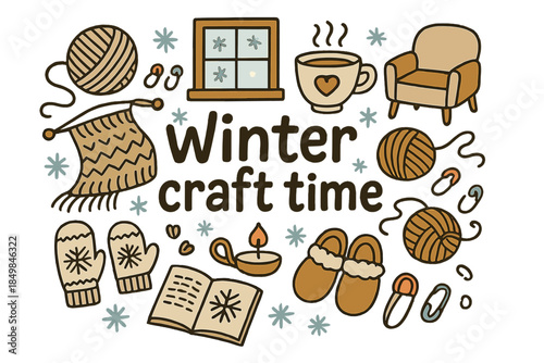 Winter Craft Scene.