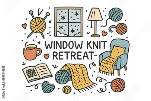 Cozy Window Knitting Retreat.
