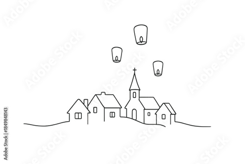 Winter Lanterns Ascend.