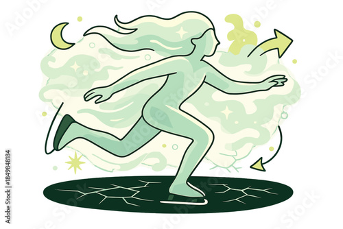 Icy Apparition Gliding.