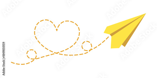 Paper plane icon in flat style. Toy aircraft vector illustration on isolated background. Origami airplan sign business concept.