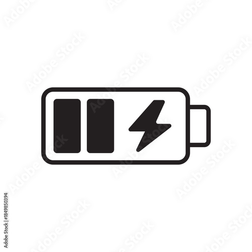 Battery charge icon in flat style. Accumulator recharge vector illustration on isolated background. Electrical power sign business concept.