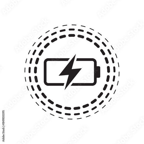 Battery charge icon in flat style. Accumulator recharge vector illustration on isolated background. Electrical power sign business concept.