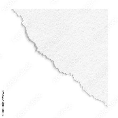 Ripped element set of torn paper edges isolated with clipping path on background. torn paper texture, ripped of paper designs and jagged paper edges create a raw, artistic look