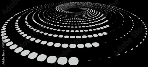 Halftone circular dotted frames set. Circle dots texture isolated on white background. Spotted spray texture. Vector abstract design element spiral circle sound wave vector dots circle