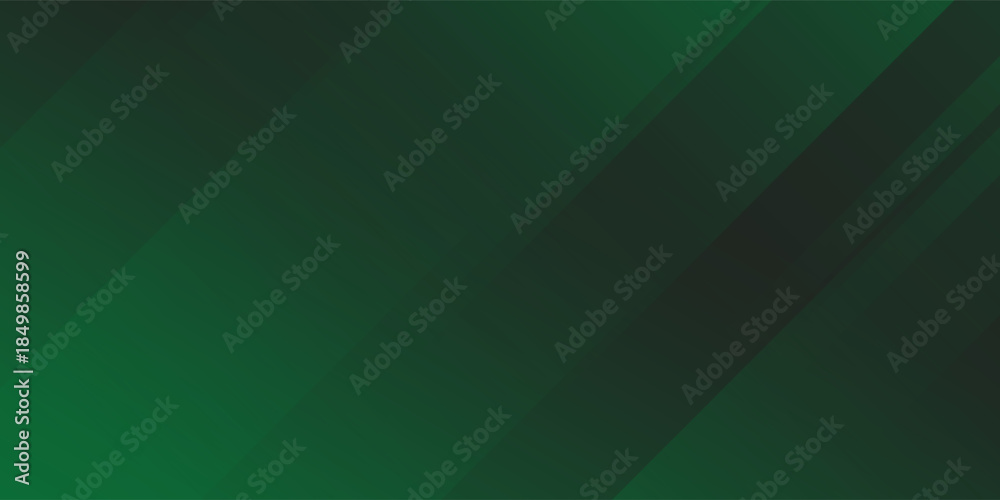Obraz premium Dark green gradient abstract background with diagonal layered shadows and smooth transitions.Minimal vector backdrop for business presentation, corporate branding, technology design, digital templates