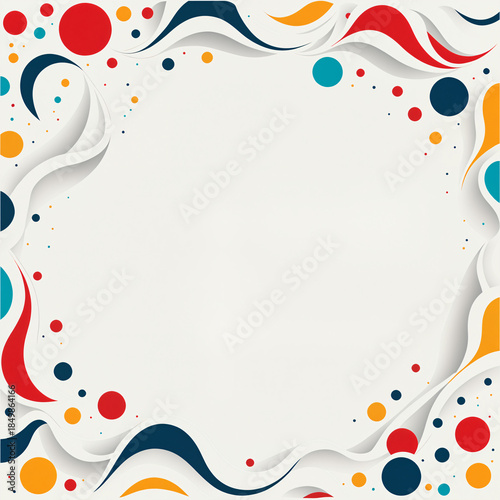 abstract colorful frame wit...