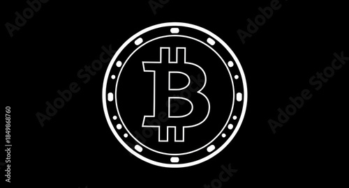 bitcoin symbol illustration, bitcoin logo vector icon, bitcoin sign cryptocurrency, digital bitcoin currency symbol, bitcoin icon flat design, bitcoin logo minimalist style, bitcoin sign isolated vect