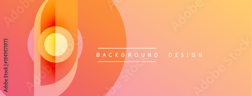 Abstract gradient background. Orange, red hues blend smoothly. Modern design elements create dynamic visual impact. Minimalist aesthetic.