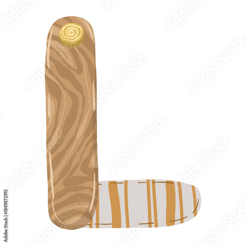 Hand-drawn boho baby nursery vector set with clothes, strollers, and nature elements in neutral earthy tones for kids' textile, stationery, and room decor