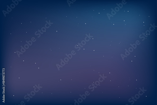 Vector illustration of a splash screen for your designs cosmic starry dark sky in a colored light gradient