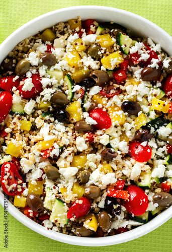 Greek Salad with Feta, Cherry Tomatoes and Olives