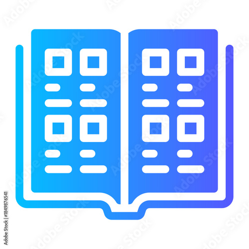 yearbook gradient icon